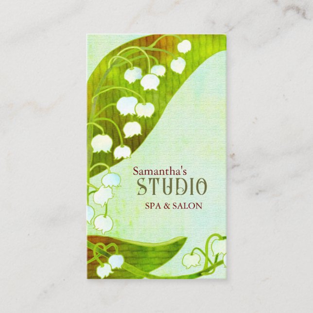 Lily of the Valley Wellness-Center & Salon Visitenkarte (Vorderseite)