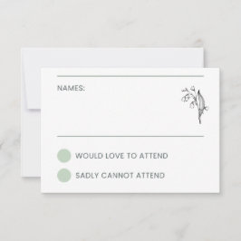 Lily of the Valley - White Collation UAWG RSVP Karte