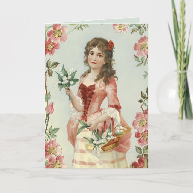 Lily of the Vally Maiden Karte (Vorderseite)