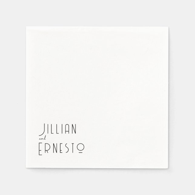 Lily of Valley Collection | Weiße Anwendung Serviette (Vorderseite)