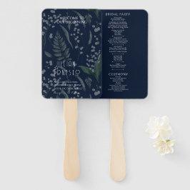 Lily of Valley Ferns | Dark Blue Foto Program Fächer