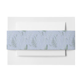 Lily of Valley mit Ferns | Babyblau Einladungsbanderole