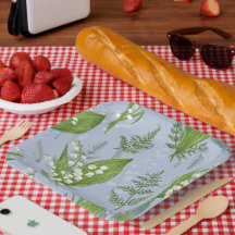 Lily of Valley mit Ferns | Babyblau