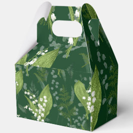 Lily of Valley mit Ferns | Dunkelgrün Geschenkschachtel