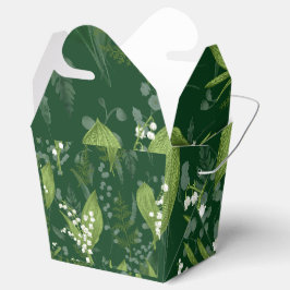 Lily of Valley mit Ferns | Dunkelgrün Geschenkschachtel