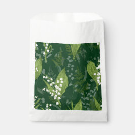 Lily of Valley mit Ferns | Dunkelgrün Geschenktütchen