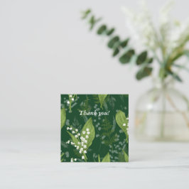 Lily of Valley mit Ferns | Dunkelgrüne Blank insd Mitteilungskarte