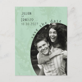 Lily of Valley | Sage Green Save the Date Postkarte