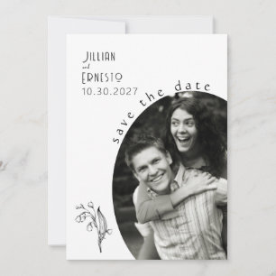 Lily of Valley Weißes Save the Date Einladung