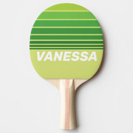 Lily Pad Green Horizon Striping with Name Tischtennis Schläger
