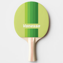 Lily Pad Green Pin Stripes with Name Tischtennis Schläger