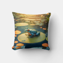 Lily Pad King - Kissen