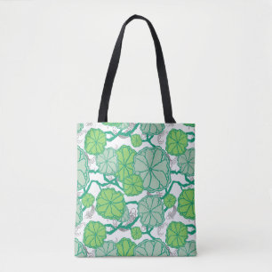 Lily Pad Koi Pond Pattern Tasche