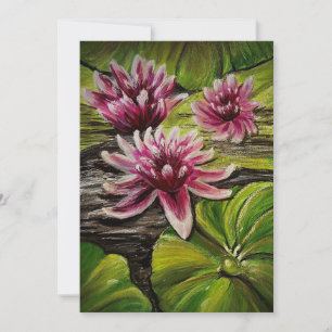 Lily Pads Dankeschön-Karte Dankeskarte