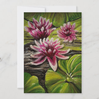 Lily Pads Dankeschön-Karte Dankeskarte