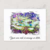 *|* Lily Pads Monet Pond AR23 Personalisieren Sie
