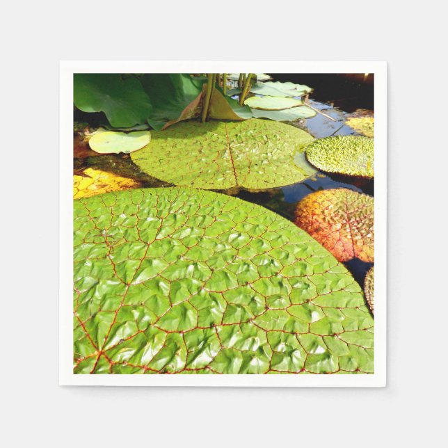Lily Pads Paper Napkins Serviette (Vorderseite)