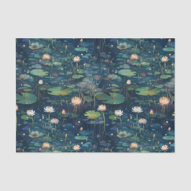 Lily Pads und Blume Seidenpapier (Vorderseite)