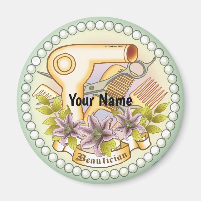 Lily Pearl Beautician Magnet (Vorne)