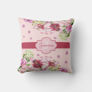 Lily & Peony Floral Pink Kissen