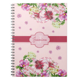 Lily & Peony Floral Pink Notizblock
