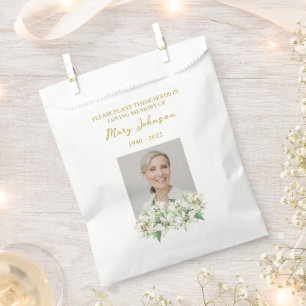 Lily-Samenpackungs-Andenken-Trauer-Andenken-Tasche Geschenktütchen