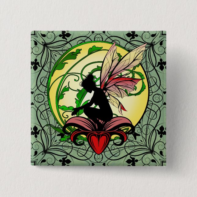 Lily Shadow Fairy Button (Vorderseite)