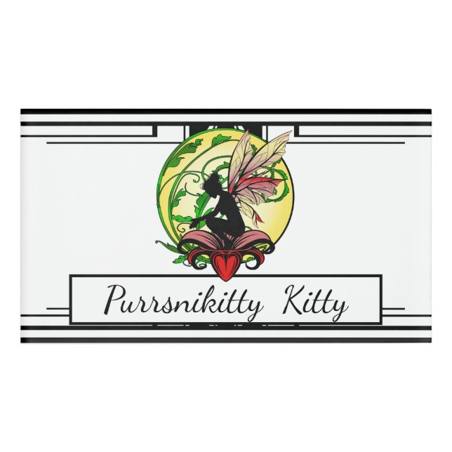 Lily Shadow Fairy Namenschild (Vorderseite)