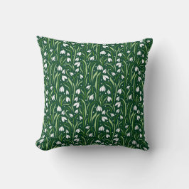 Lily The Valley Blume Muster Frühjahr Sommer Kissen