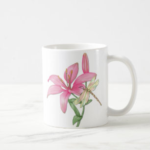 Lily und Dragonfly Kaffeetasse