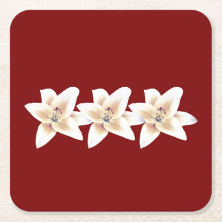 Lily Untersetzer (rot) ゆ り コ の タ ス赤.