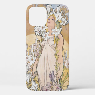 Lily (vier Blume), Alphonse Mucha Case-Mate iPhone Hülle