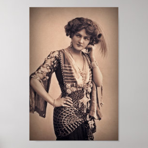 Lily Vintag Movie Star Poster