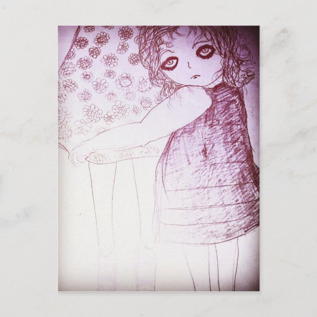 Lily war ein kleines Mädchen Postkarte (Vorderseite)