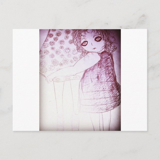 Lily war ein kleines Mädchen Postkarte (Vorderseite)