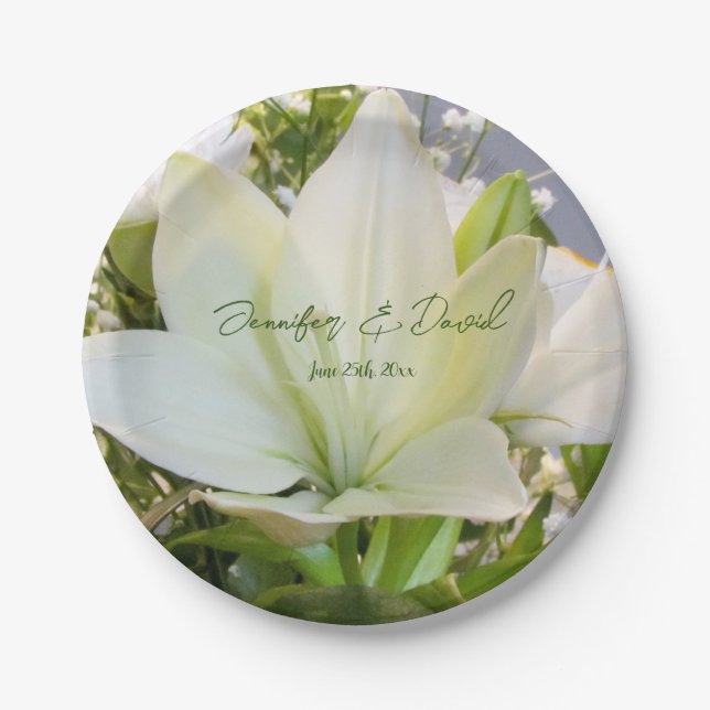 Lily Wedding Paper Tellers Pappteller (Vorderseite)