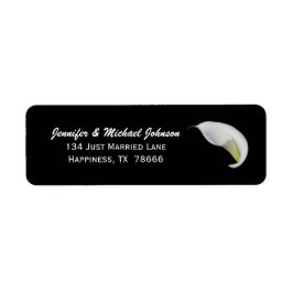 Lily Wedding Return Address Label
