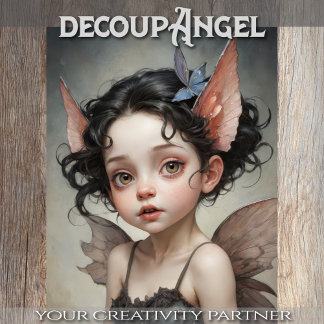 Lilybelle the Elf - Decoupage - Seidenpapier