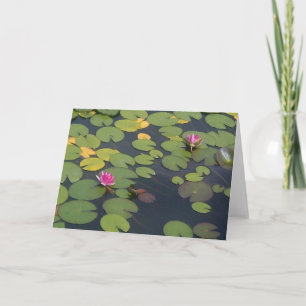 Lilypad Pond Painting Karte