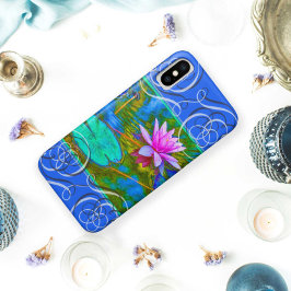 Lilypad Wasserlilie-Lotos-Blüten-blauer YogaBliss