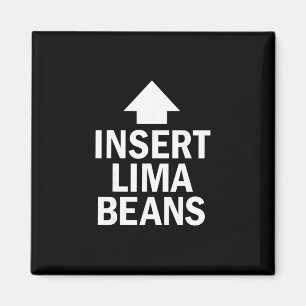 Lima-Bohnen einfügen Lustiger Thanksgiving-Pfeil Magnet