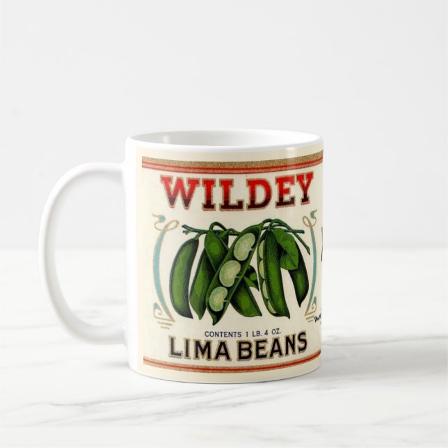 Lima-Bohnen-Tasse Kaffeetasse (Links)