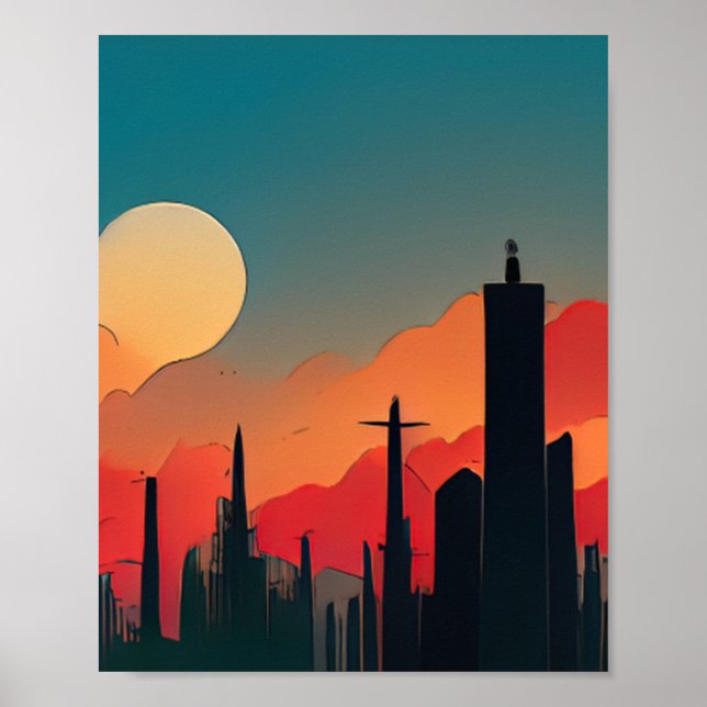 Lima-Comic-Stil Poster (Vorne)