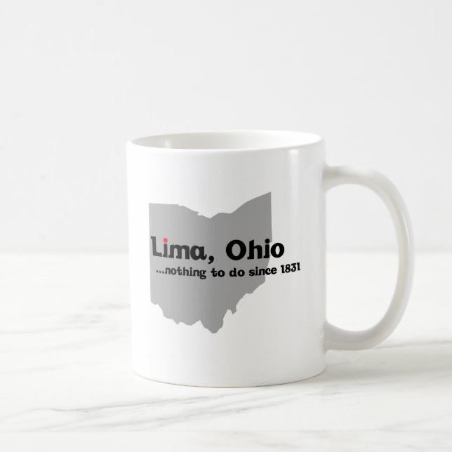 Lima, Ohio Kaffeetasse (Rechts)