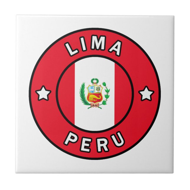 Lima Peru Fliese (Vorderseite)