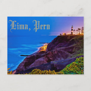 Lima, Peru, Miraflores District, S.A. Postkarte