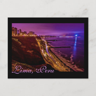 Lima, Peru, Miraflores District, S.A. Postkarte