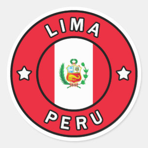 Lima Peru Runder Aufkleber