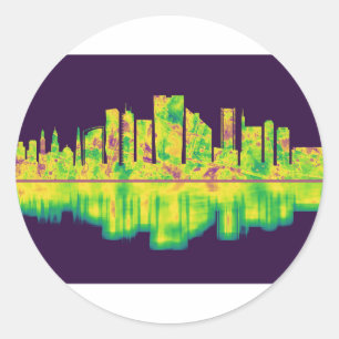 Lima Peru Skyline Runder Aufkleber