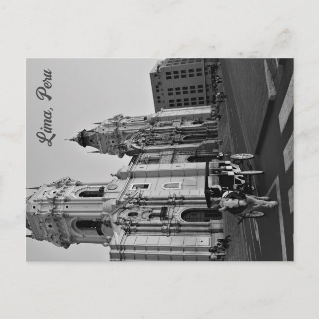 Lima, Peru Vintage Postkarte (Vorderseite)
